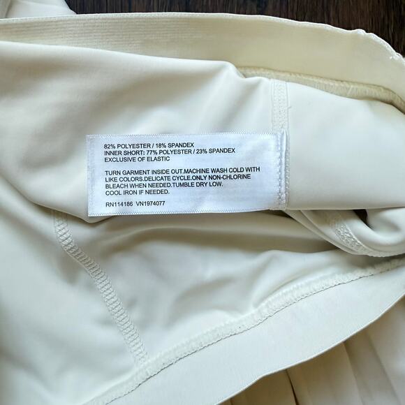 Prince Pickleball White Pleated Skirt w/ Built-In Shorts – Women’s M - Picture 8 of 9